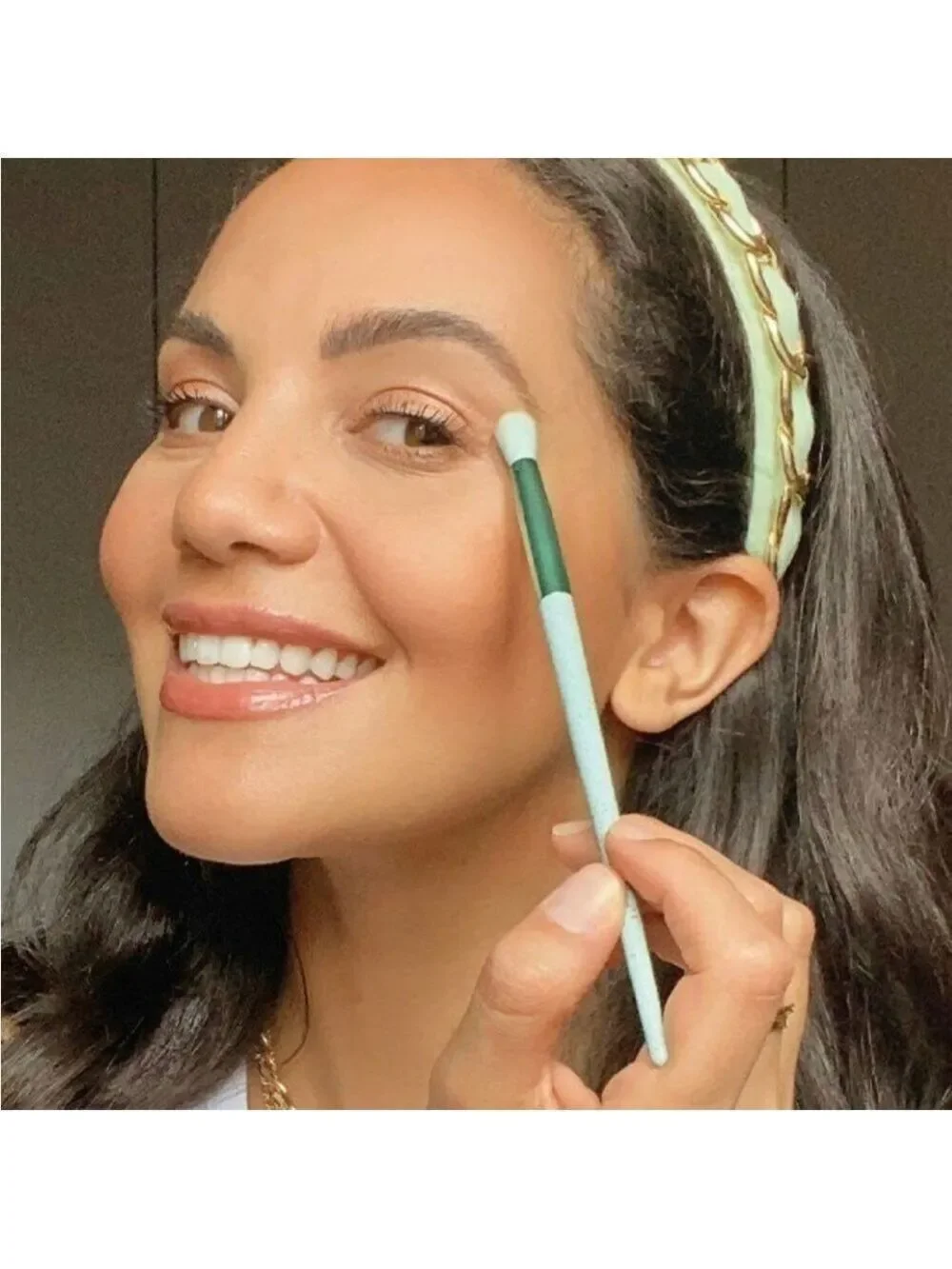 Elaina Badro Sea Green Divine Duo Brush Set | NEW | 2 Piece Seagreen